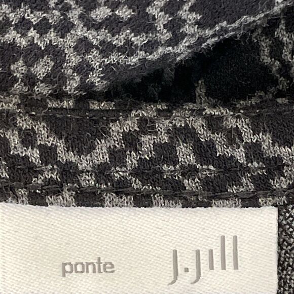 J. Jill Long Sleeve Top Sweater Womens Size XL Black Geometric Print Long Sleeve - Picture 4 of 8